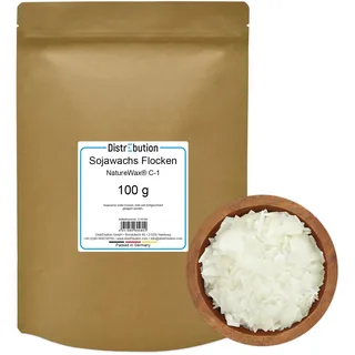 Sojawachs Flocken 100g Kerzenwachs NatureWax® C-1 Wachs zum Kerzen gießen