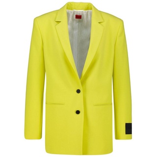 HUGO Blusenblazer Damen Blazer AITA Regular Fit (1-tlg) gelb 40