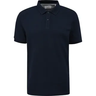 S.Oliver Poloshirt aus Baumwollpiqué, Herren, blau XL