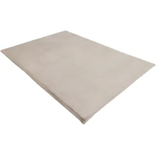 Kayoom Teppich KAYOOM "Summit 625", taupe, B:160cm H:45mm L:230cm, Polyester, Teppiche, Teppich, Hochflor, Modernes Muster, Vegan, Fußbodenheizungsgeeignet