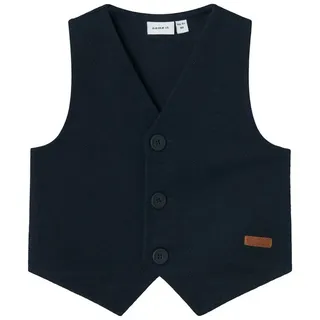 NAME IT Jungen Nmmrobino Vest Unb Strickweste, Dark Sapphire, 98 EU - 98