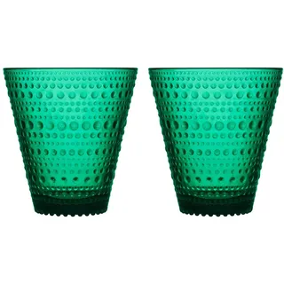 Iittala - Kastehelmi - Glas/Trinkglas/Wasserglas - 30 cl - Emerald/Grün - 2 Stück