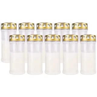 Kimiza Grabkerze, Dauerbrenner, 4 oder 7 Tage Brenndauer, incl. 1x Kimiza Stabfeuerzeug zu jeder Bestellung (12x4 Tage weiß)