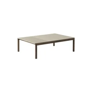 Couchtisch Couple Coffee Table low sand/dark oiled oak plain / wavy