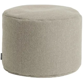mokebo Pouf Hocker o Sitzhocker Der Ruhepouf Sitzpouf aus Recyclingstoff in Beige