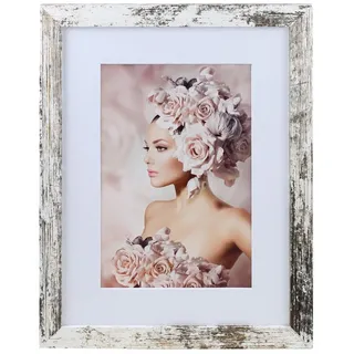 Ideal Trend Bilderrahmen Shabby Chic weiß 29,7x42 cm 1 St.