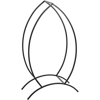 Haku-Möbel Kaminholzständer 47 x 20 x 80 cm schwarz