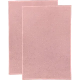 Erwin Müller Geschirrtuch Frottier-Geschirrtuch 2er-Pack, Baumwolle Uni rosa