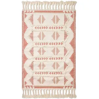 Homescapes Satara Kelimteppich 160 x 230 cm Rosa