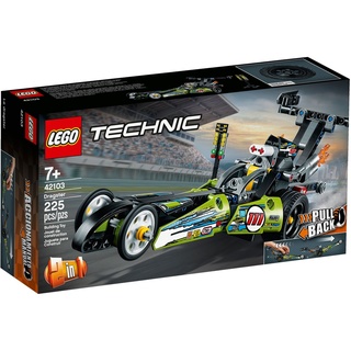 LEGO® Konstruktionsspielsteine Technic 42103 Dragster Rennauto, (225 St)