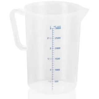 Messbecher mit 100ml Skalierung, Polypropylen - 3 Liter"