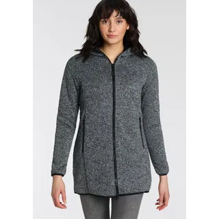 CMP Strickfleeceparka, alluminio-nero, 36