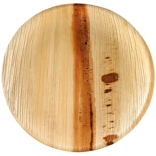 Wisefood Einwegteller rund Ø 23 cm beige 25er Set