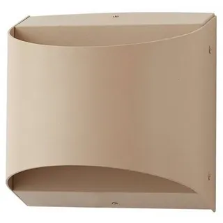 LINDBY Außenwandleuchte Aluminium 1-flammig spritzwassergeschützt 6 W warmweiß beige