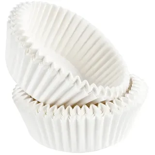EUROHOME Muffinform Muffinförmchen Papier Einweg 200 Stück Ø5 cm, (1-tlg), Mini Muffins Papierförmchen - Muffinförmchen weiß