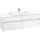 Waschbeckenunterschrank C02800DH 160 x 55 cm Glossy White