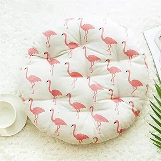 Weiche Runde Stuhlkissen Flamingo, Morbuy Komfortable Bodenkissen Sofakissen Sitzkissen Füllen Dicke Futon Volltonfarbe Kissen Stuhl Decor Haus Auto Büro Bürostuhl. (45 * 45 cm,Flamingo)