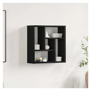 vidaXL Wandregal 45 x 16 x 45 cm Schwarz