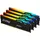 DDR5 5600MT/s RGB 128GB Modul (4x32GB) CL40 Schwarz KF556C40BBAK-128