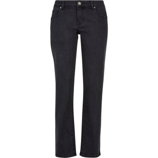 URBAN CLASSICS Ladies Low Waist Straight Denim Pants in Schwarz, Größe 27