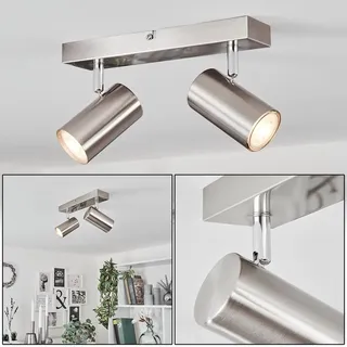 Gambellara »Gambellara« moderne Deckenlampe aus Metall in Nickel-matt/Chrom - Silber