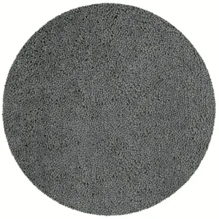 spirella Badematte Spirella Badteppich Badematte Duschvorleger Mikrofaser Hochflor, Höhe 40 mm, Badteppich Hochflor, für Fußbodenheizung geeignet, rund grau rund | Ø 60 cm x 0 cm x 0 cm x 40 mm
