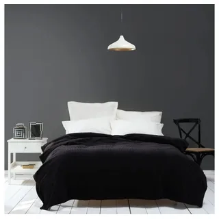 Karaca Tagesdecke Karaca Home Joena Einzeldecke Tagesdecke Bettdecke Schwarz