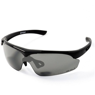 YEAZ Sportbrille SUNUP magnet-sport-sonnenbrille, Sport-Sonnenbrille mit Magnetsystem schwarz