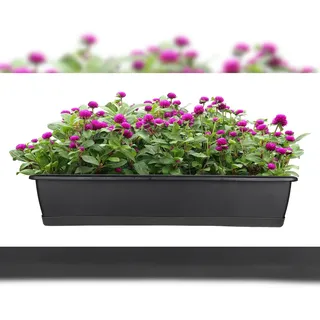 BigDean Blumenkasten 80 x 19 x 15 cm Anthrazit