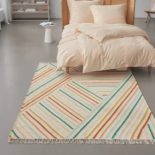 WECON HOME Teppich WECON HOME "Modern Pop", bunt (multi), B:160cm H:5mm L:230cm, Schurwolle, Teppiche, Teppich, handgewebt, robust, strapazierfähig, skandinavisch, Naturfaser