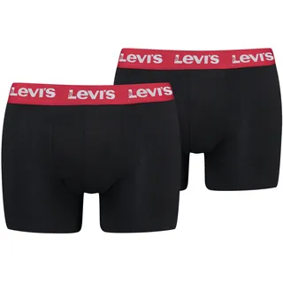 Levi's LEVIS Boxershorts rot / schwarz / weiß L 2er Pack