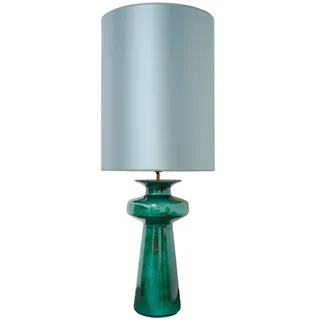 Casa Padrino Luxus Keramik Tischleuchte Grün / Türkis 45 x H. 117 cm - Luxus Qualität