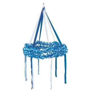Papstar 480 Dekokranz, Papier Ø 75 cm "Bayrisch Blau" schwer entflammbar