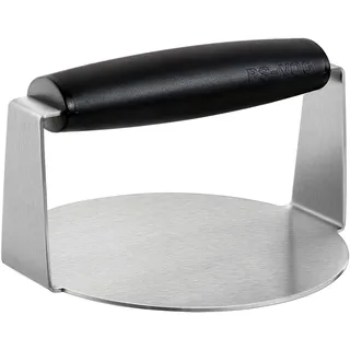 BS-VOG Burgerpresse 6,2 Zoll, Edelstahl Burger Smasher mit Verstärktem Griff, Runde Smashed Patty Presse, Professionelles Barbecue Grill Zubehör für Perfekte Burger Patties