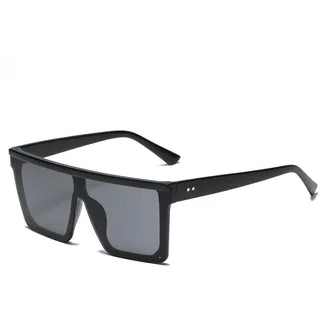 Long Keeper Übergroße Sonnenbrille Quadratisch für Herren Damen Vintage Sonnenbrille Eckig Verspiegelt Groß UV400-Schutz Mode Quadratisch Brille, 60MM - 60mm