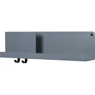 Muuto Folded Wandregal 63 x 16,5 cm Blau-Grau