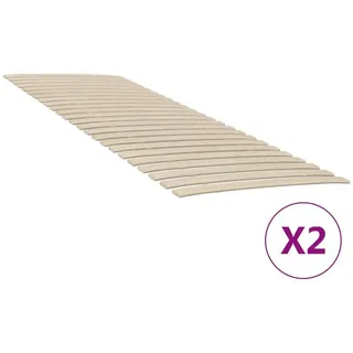 furnicato Bettgestell Lattenrost aus Massivholz, 200 x 70 cm, zusammenklappbar (1-tlg), Astfreier Bettrost mit 24 Leisten für optimale Wärmeableitung braun 70 cm x 200 cm x 1.2 cm
