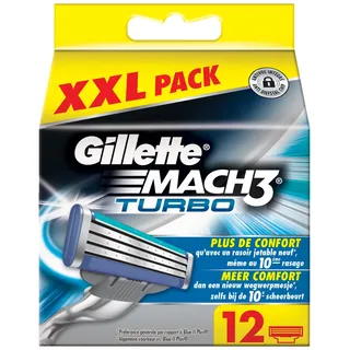 Gillette Rasierklingen Mach3 Turbo 12 St.