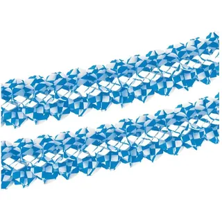 Papstar Girlande Papier Ø 16 cm 10 St. Bayrisch Blau