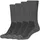 Bio-Baumwoll Diabetiker Crew Socken Grau 43-46