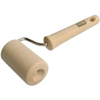 ORIGINAL KAISER Classic Teigroller klein 19 x 7,5 cm, Nudelholz, Teigausroller, Buchenholz, Leichtlauf-Mechanismus, Natur