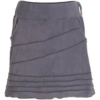Vishes - Alternative Bekleidung - Thermorock Warmer Damen Winterrock kurz Minirock aus ECO-Fleece grau 48-50 - 48-50