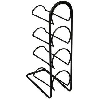 [en.casa] Anchamps Weinregal 43,5 x 11,5 x 21 cm Schwarz
