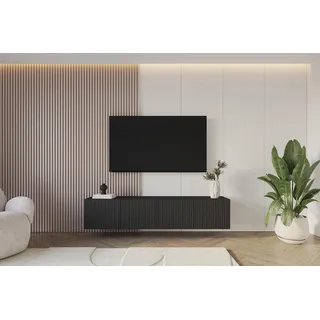 altdecor NOA-2 Lowboard 200 cm Schwarz Holz