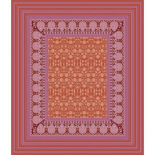 Bassetti MIRA Tischdecke - Jacquard aus 100% Baumwolle in der Farbe Rot R1, Maße: 140x170 cm - 9326076