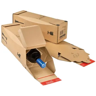ColomPac Flaschenversandkarton 74 x 74 x 305 mm