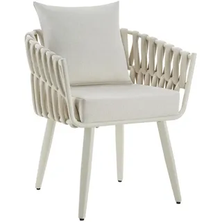 Tectake Gartenstuhl 62,5 x 65,5 x 75 cm beige
