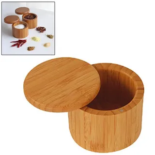 Aufbewahrungsbox Aus Holz Für Gewürze, Zuckerdose, Pfefferstreuer Und Zahnstocher Mit Deckel