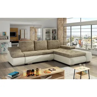 MF Design Onitaro Recamiere Rechts in Beige -  (L) 200 x (B) 295 x (H) 82 cm | Gr.: onesize