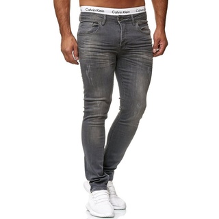 OneRedox Straight-Jeans 600JS (Jeanshose Designerjeans Bootcut, 1-tlg) Freizeit Business Casual grau 29